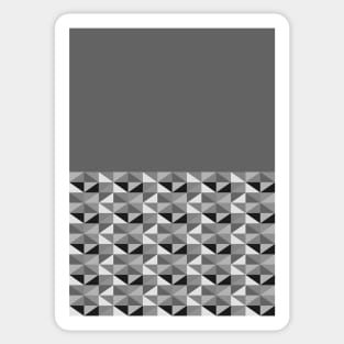 Funky Triangles - Monochrome Sticker